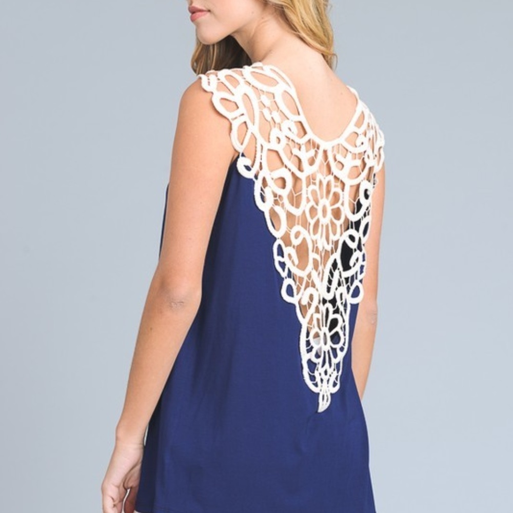 Lace Back Top